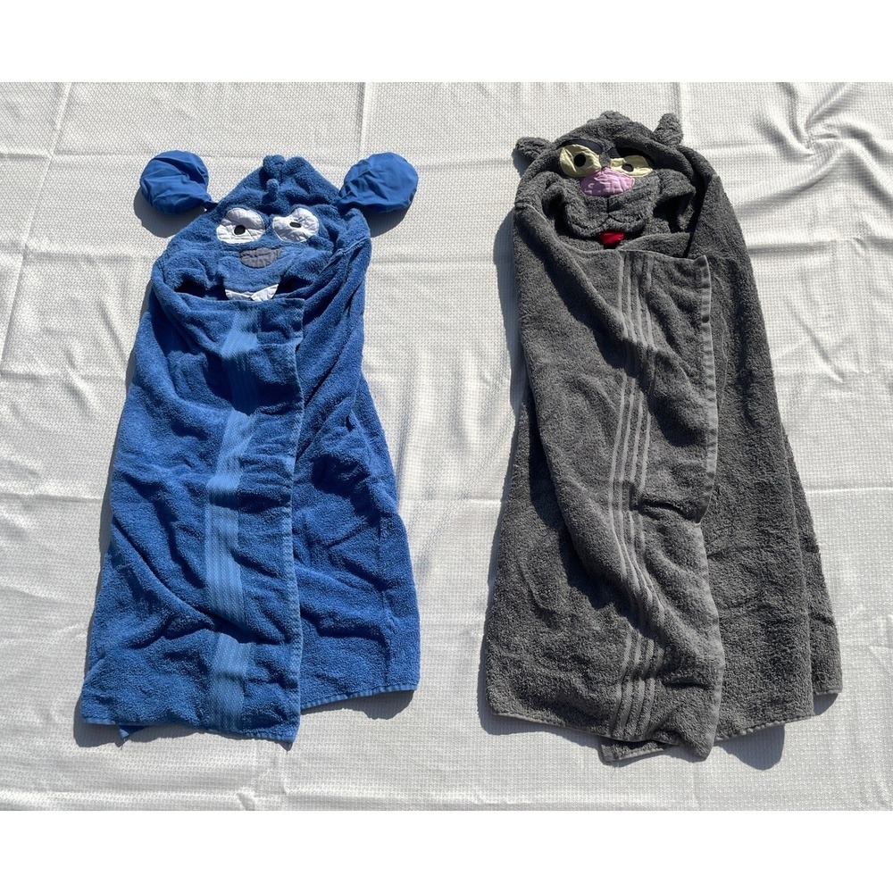 Handmade Itchy And Scratchy Hooded Bath Towel  Set 48" X 36" The Simpsons